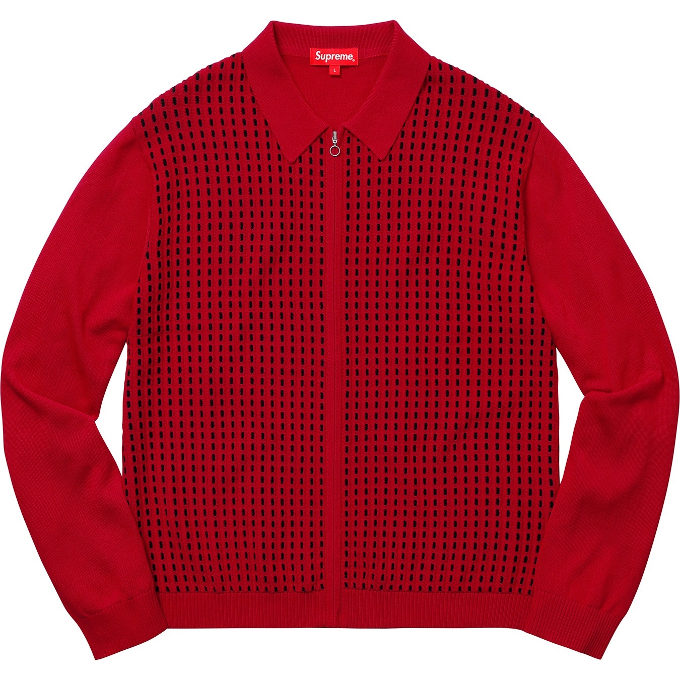Dashes Zip Up Knit Polo view 6